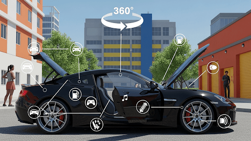 Modern Car Parking Games Sim ekran görüntüsü