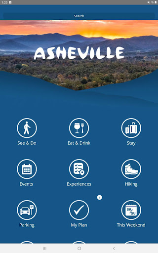 Screenshot of Explore Asheville
