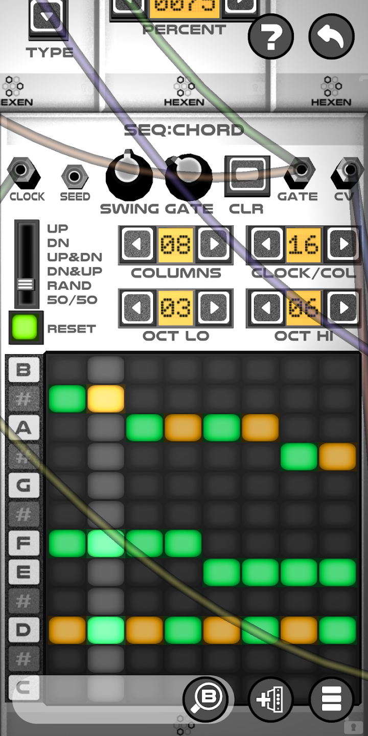 Personalização no Hexen - Modular Synthesizer