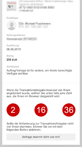 Generali Bank smartID Screen 2