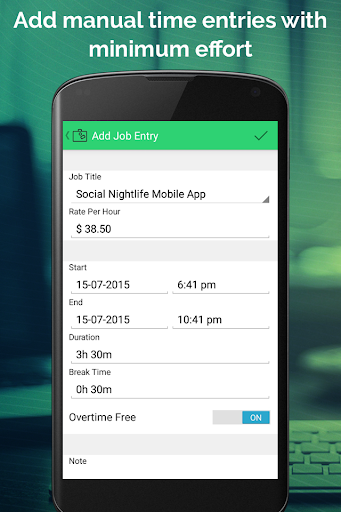 Work Hours Tracking & Billing Screen 2
