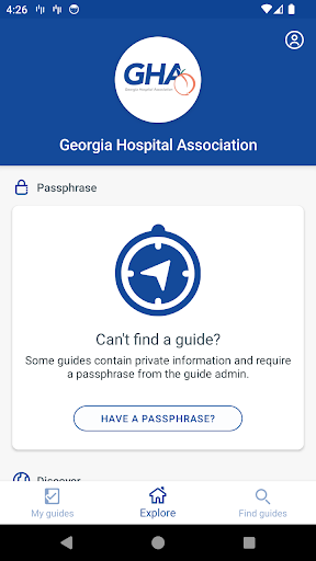 Android application Georgia Hospital Association screenshort