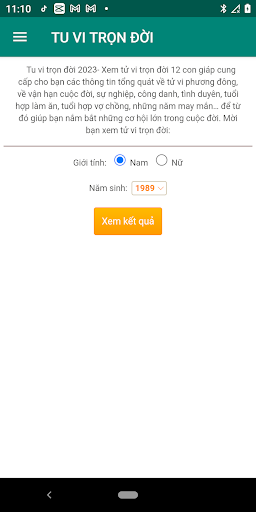 TU VI TRỌN ĐỜI 2024 Screen 2