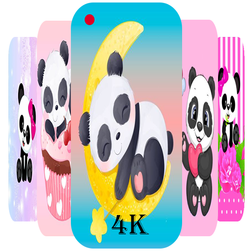 Cute Cartoon Panda Wallpaper logo