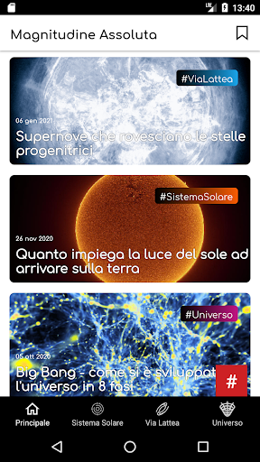Android application Magnitudine Assoluta screenshort