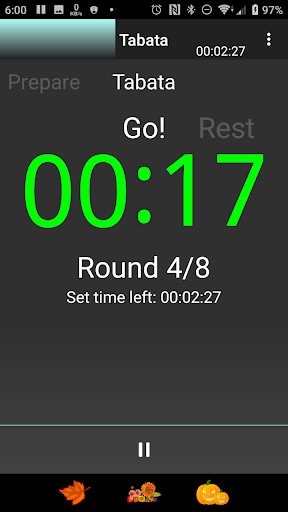 Android application A HIIT Interval Timer screenshort