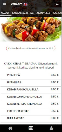 Helin Pizzeria Screen 2