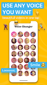 Captura de Pantalla 1 Voicer Celebrity Voice Changer android