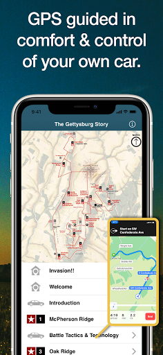 HereStory Gettysburg Auto Tour Screen 2