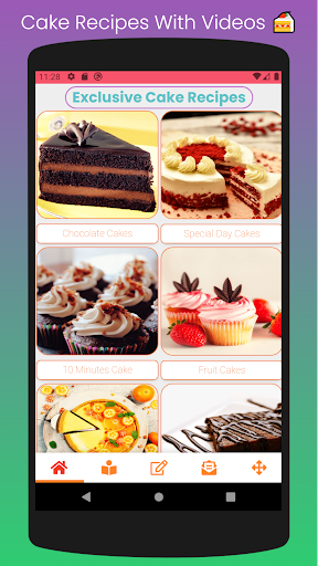 Android application Cake Recipes With Videos screenshort