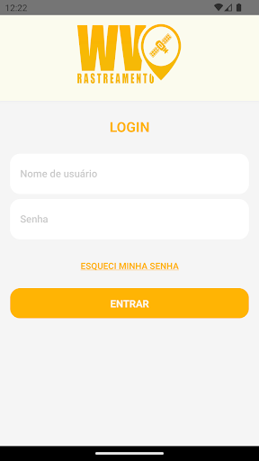 Android application WV Rastreamento screenshort