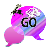 GO SMS THEME/RainbowChristmas icon