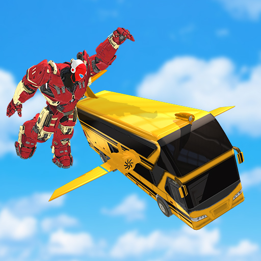 Aero Bus Robot Flying Game logo