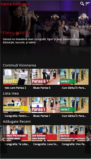 Android application Clemy și Adina screenshort