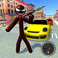 Spider Stickman Hero - Rope Gangster Crime Games