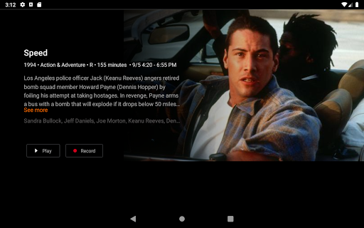 Screenshot of ConnecTV powered by LUS Fiber.