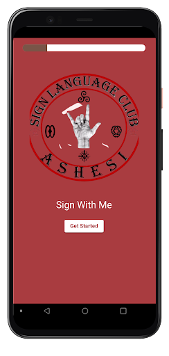 Android application Sign With Me screenshort