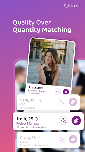 Android application Amor: Local Matchmaking Dating screenshort