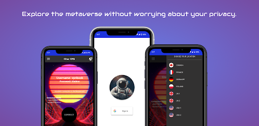 Android application Ether VPN screenshort