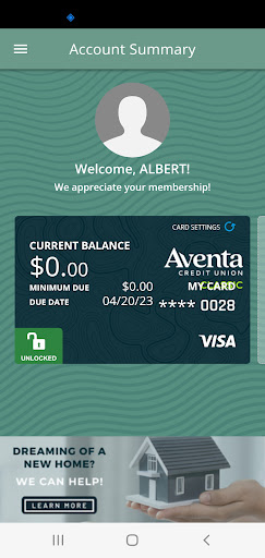 AventaCC App Screen 2
