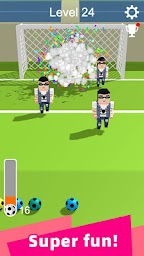 Straight Strike - 3D soccer shot game