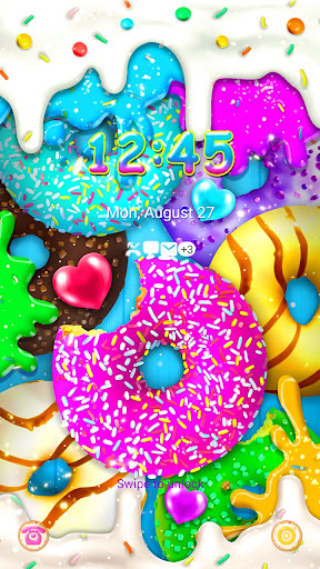 Colorful Sweet Donut-Wallpaper Screen 2