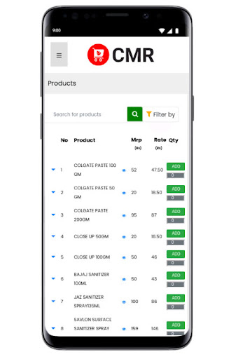 Android application CMR Stores screenshort