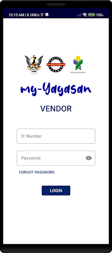 Android application my-Yayasan Vendor screenshort