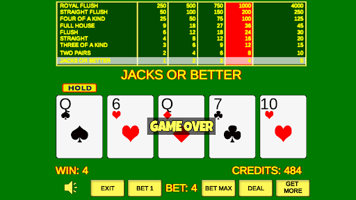 Video Poker Jacks Or Better 4