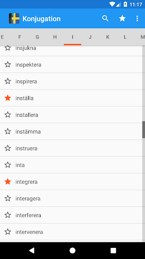 Swedish Conjugation Screen 2