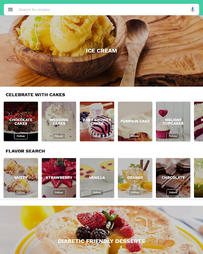 Screenshot of Dessert recipes