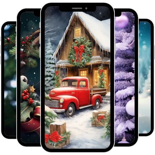 Christmas wallpaper logo