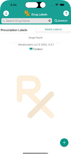 Android application RxDrugLabels screenshort
