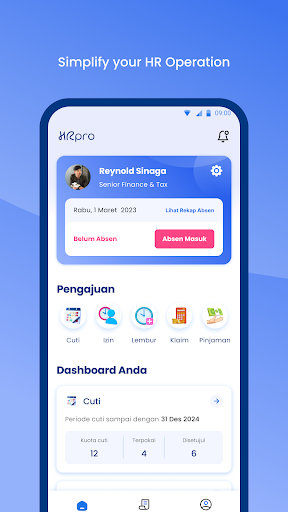 Android application HRpro screenshort