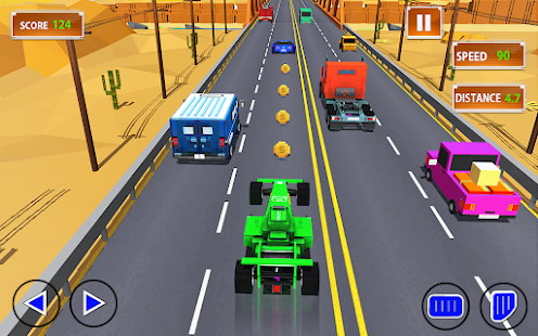 Blocky Car Highway Racer: Traffic Racing Game 1.3 APK screenshots 14