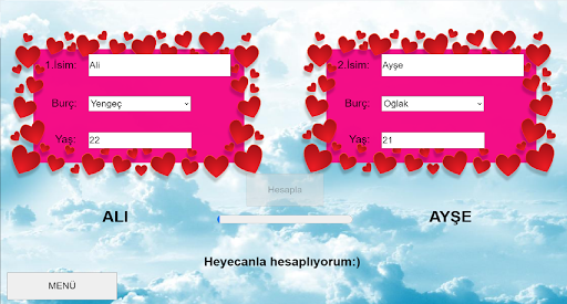 Burç Uyumu - İsimli Aşk Falı