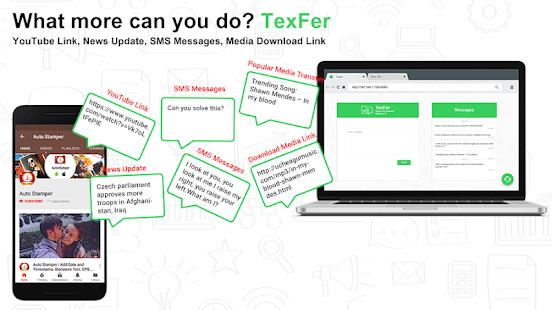 TexFer: Free Text Transfer Between Mobile Desktop 1.2.2 APK screenshots 3