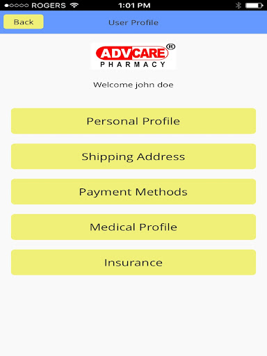 ADV-Care Pharmacy-RX Services Screen 2