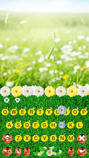 Android application Sunlight Summer Grass Keyboard screenshort