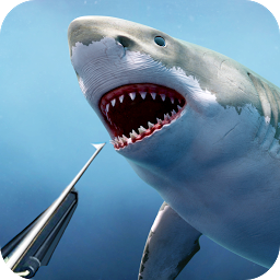 图标图片“鲨鱼猎人鱼叉捕鱼游戏”