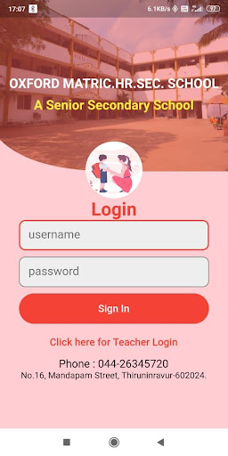 Android application OMS APP screenshort