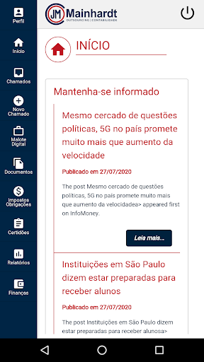 Android application Mainhardt Connect screenshort