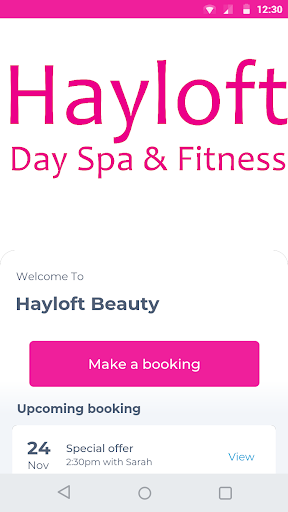 Android application Hayloft Beauty screenshort