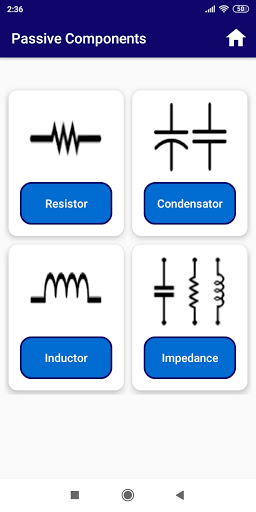 Android application Passive Components screenshort