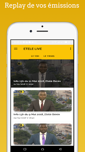 E-télé : Télévision Béninoise Screen 3