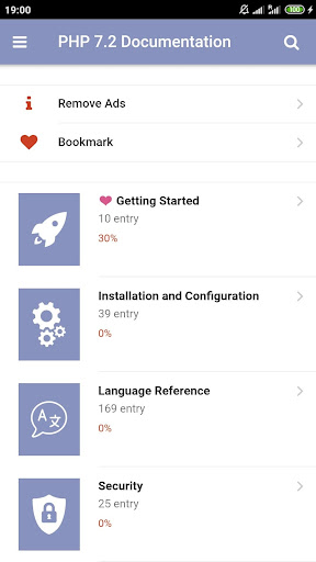 Android application PHP 7.2 Docs screenshort