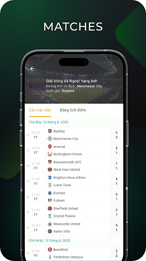 KKScore - Live Football Scores Screen 2