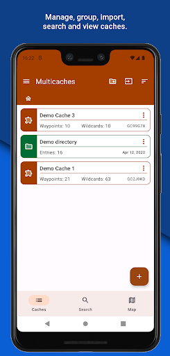 Android application Multicache tool screenshort