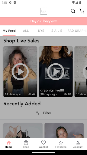 Android application ShopwithLQ screenshort