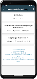 Elektro Berechnungen Screenshot